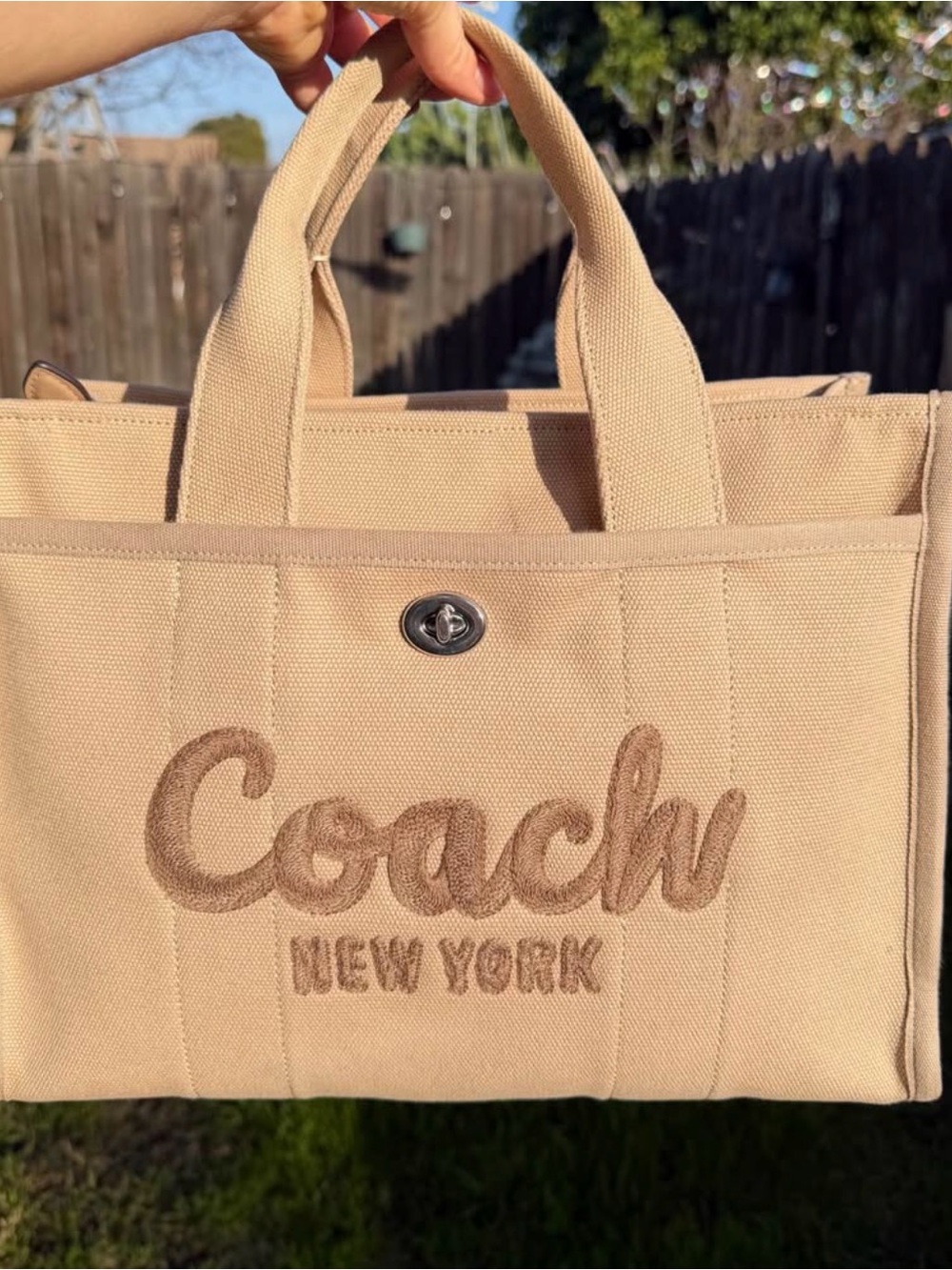 Coach Cargo Canvas Tote